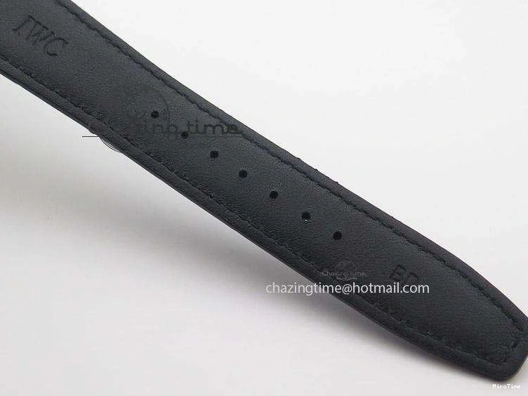 MIROTIME 0416 Breathable Portuguese Real PR IW500127 ZF 1:1 Best Edition Gray Red Dial On Black Leather Strap A 7332